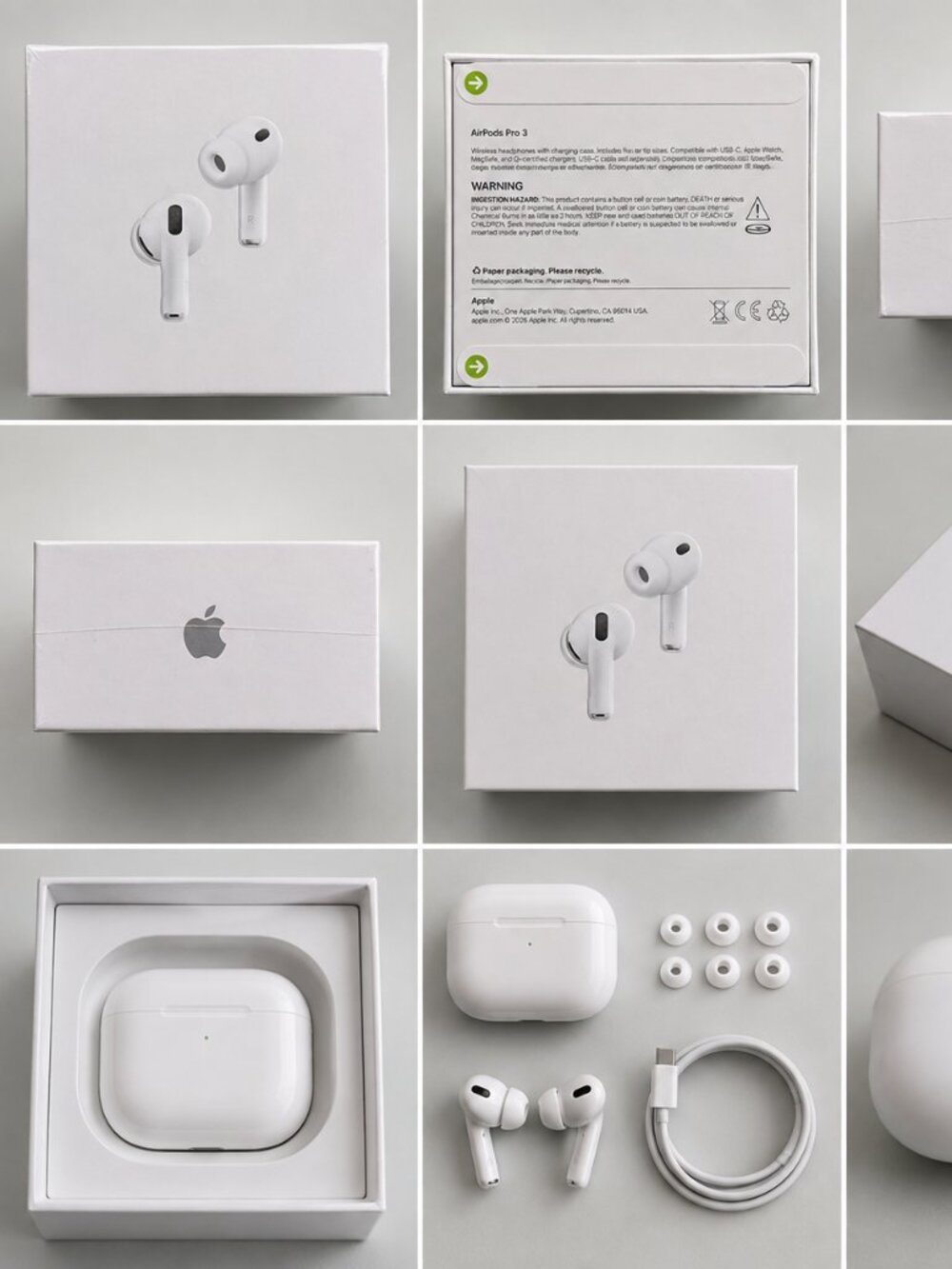 Apple Wireless In-Ear Earbuds with Charging Case – White – New